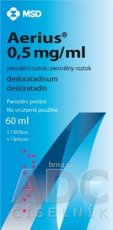 Aerius 0,5 mg/ml perorálny roztok