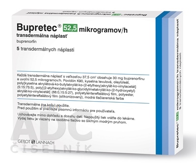 Bupretec 52,5 mikrogramov/h transdermálna náplasť