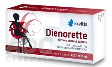Dienorette filmom obalené tablety
