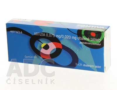 ARTIZIA 0,075 mg/0,020 mg obalené tablety